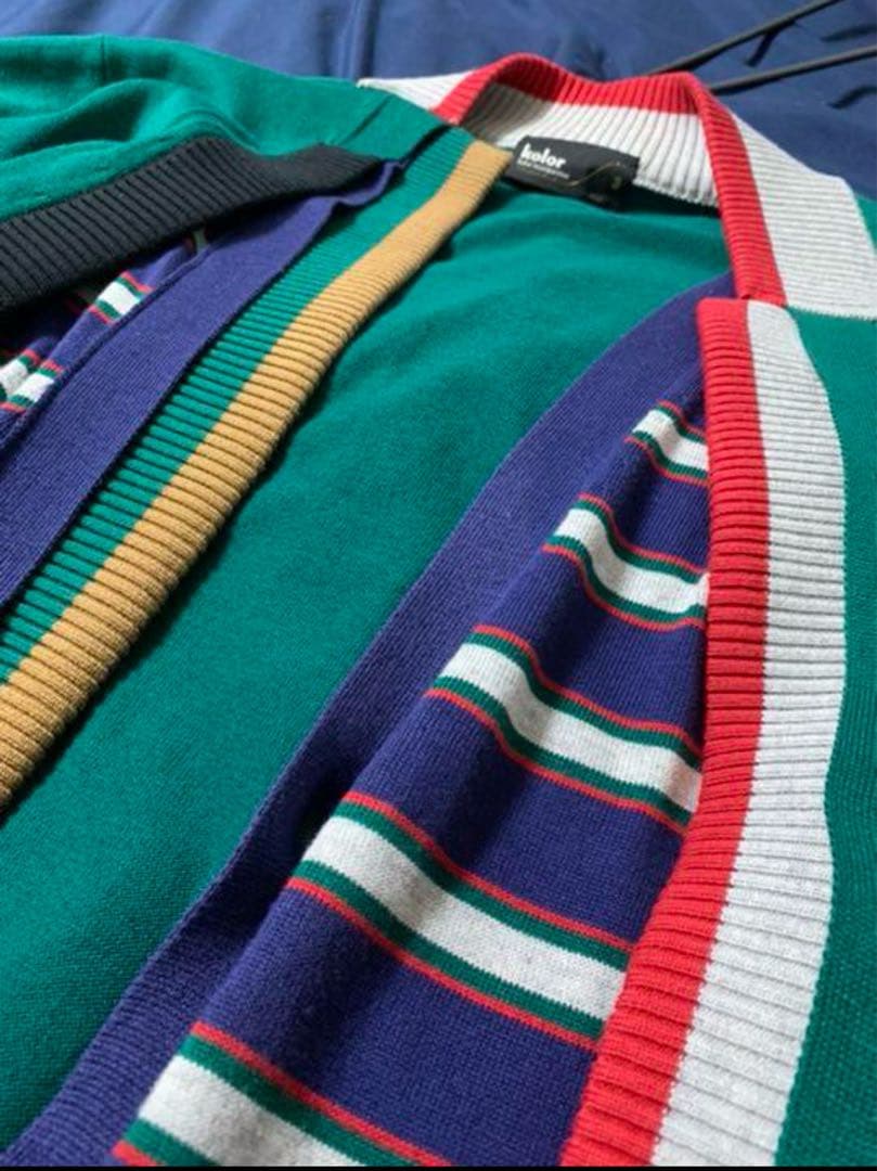 や*ま様 kolor 20ss ドッキングカーディガン