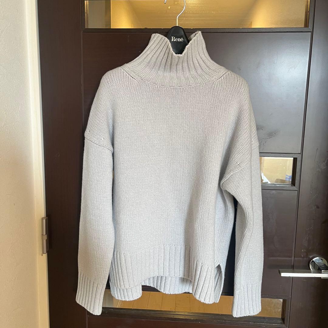 新品☆ANAYI ボウモウテンジクハイネックプルオーバー/セオリー、23区、ロペ