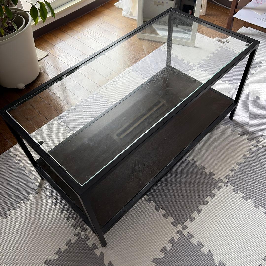 VITTSJÖ ヴィットショー ネストテーブル ブラックブラウン90x50 cm