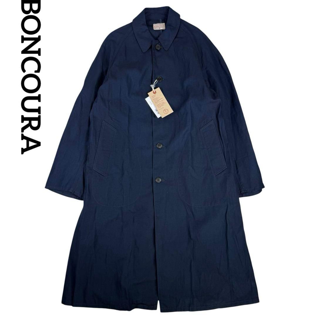 BONCOURA ボンクラ リネン混ステンカラーコート　未使用タグ付き
