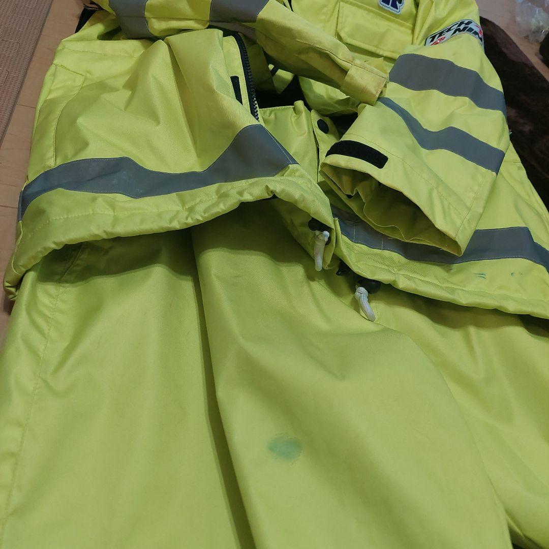TECH NINE スノーボードウェア　鳶 蛍光イエロー　上下セット