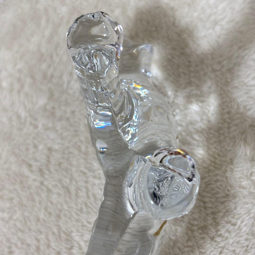 【美品】Baccarat バカラ 置物 インテリア タイガー 虎
