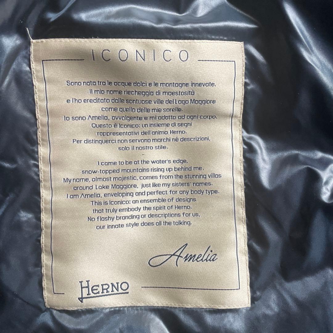 超美品　サイズ50 Herno ネイビー　ダウンコート