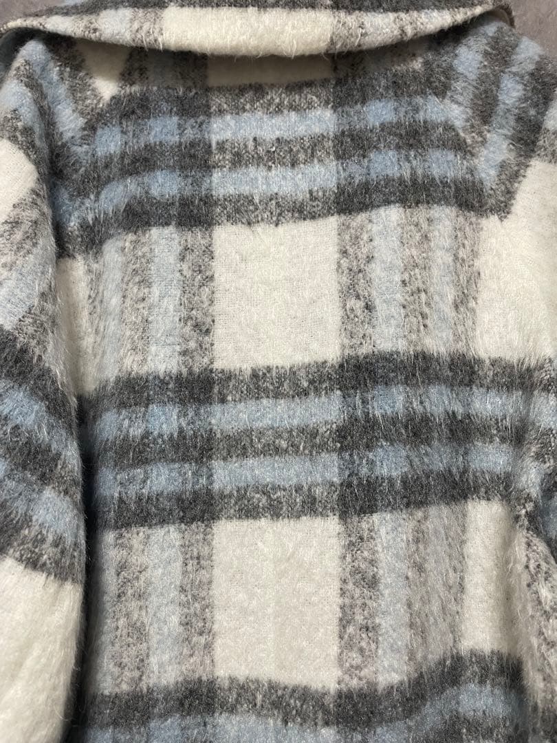 FURFUR シャギーチェックコート 品番RWFC234027
