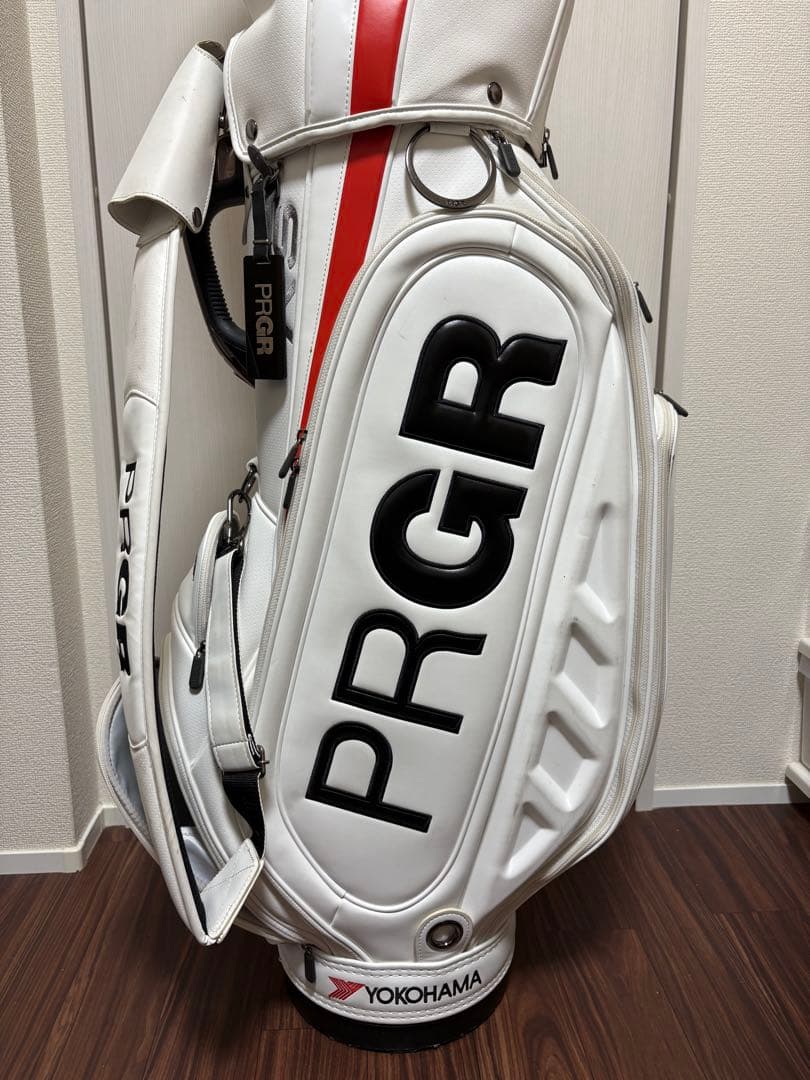 M348 PRGR プロギア YOKOHAMA RS キャディバッグ ホワイト