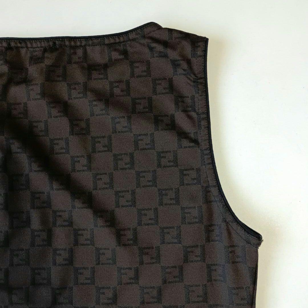 FENDI　フェンディ　ズッカ柄　タンクトップ　トップス　サイズ42