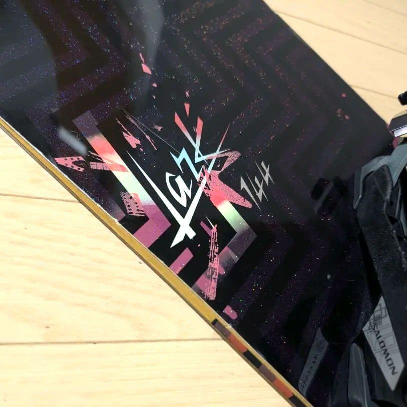 サロモン スノーボード バインディング 2点セット 144cm デッキパット付き