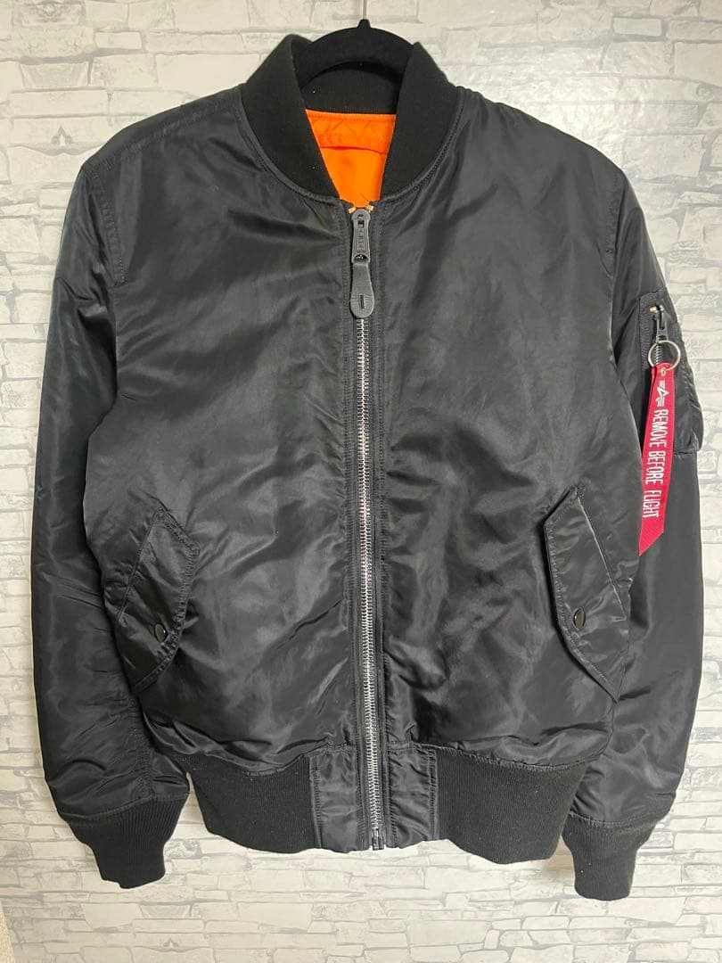 ALPHA MA-1 ブラック フライトジャケット ブラック　リバーシブル