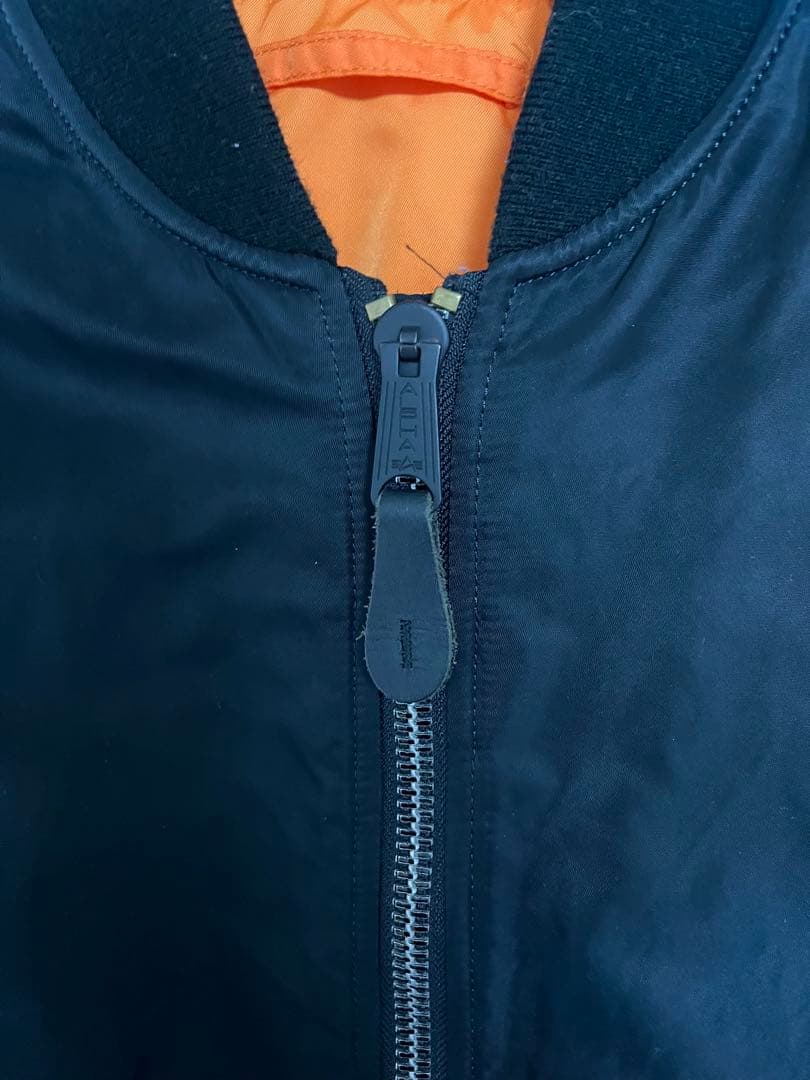 ALPHA MA-1 ブラック フライトジャケット ブラック　リバーシブル