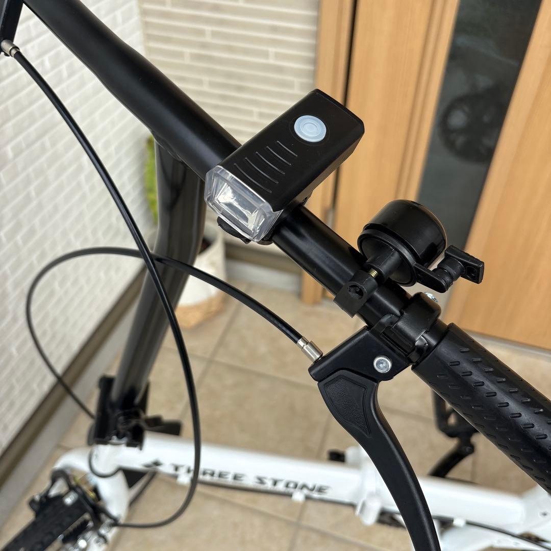 THREE STONE 折りたたみ自転車 ホワイト