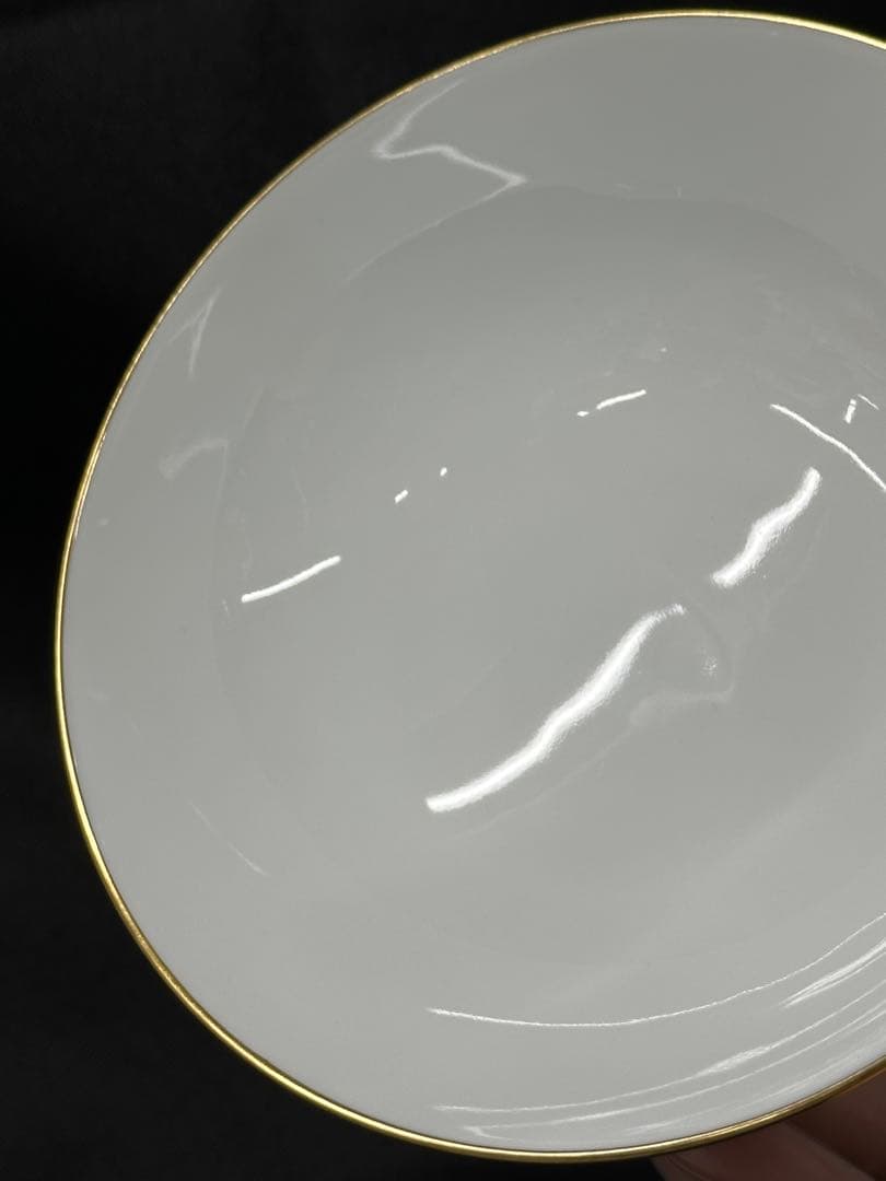 【美品】香蘭社　染錦模様　磁芸工房　睦揃　夫婦　茶碗　湯呑　飯碗