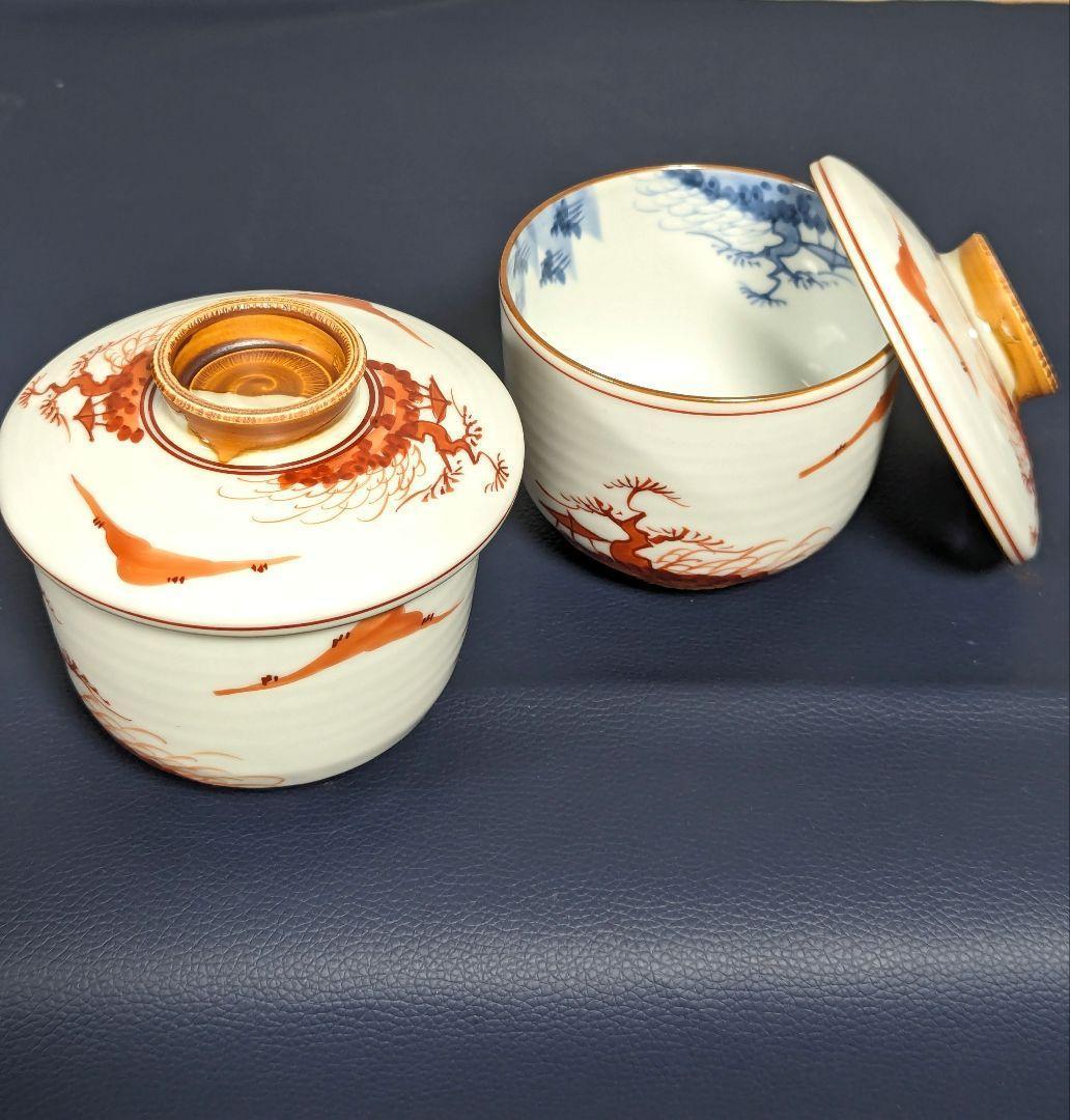 蓋付き煮物椀　茶碗蒸し　6個セット　ヴィンテージ