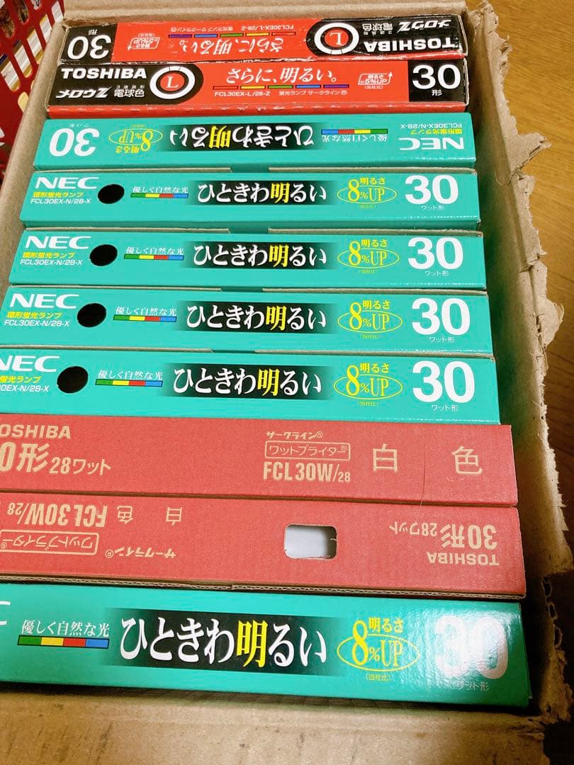 【秋の大セール】新品30W色々 東芝TOSHIBA、NEC丸型蛍光灯