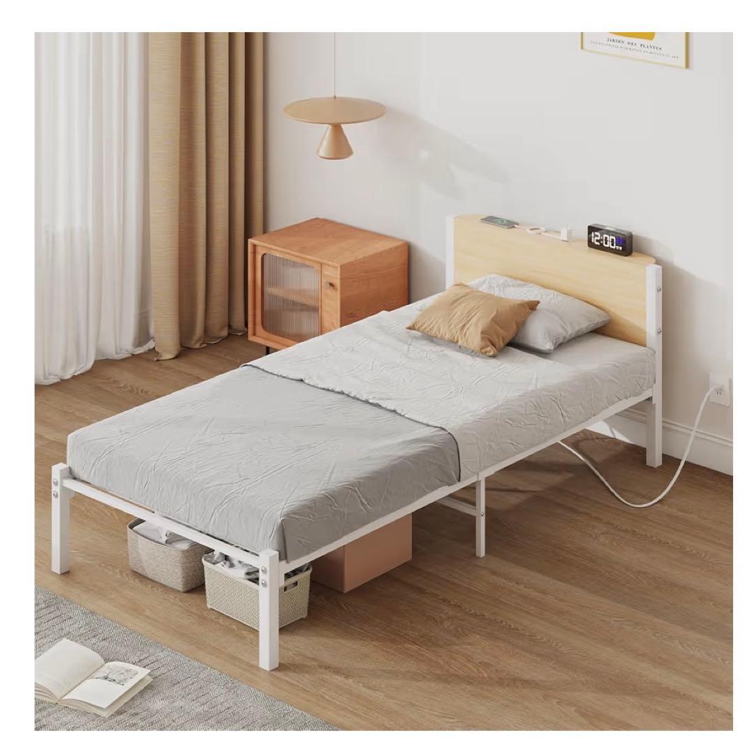 LunarLight スチールパイプベッド ベッドフレーム シングル