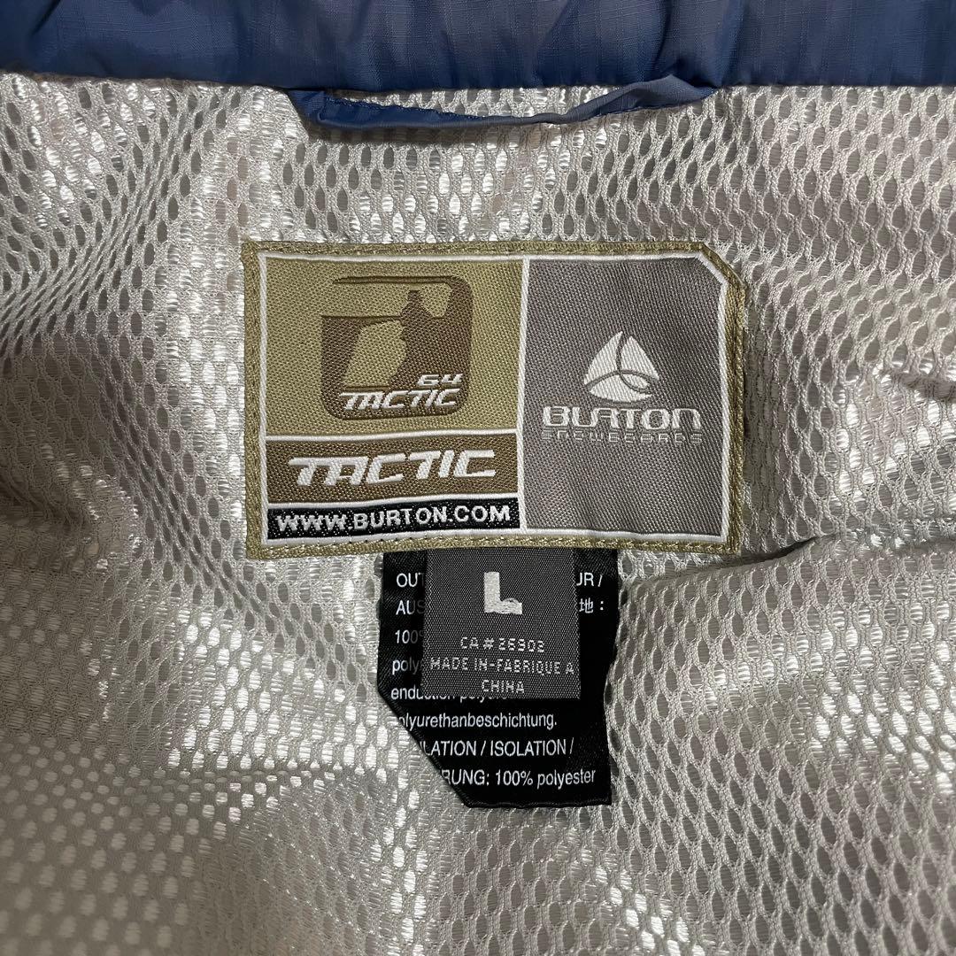 Burtonバートンスキーウェアスノーボードジャケット紺ネイビー青ブルー刺繍ロゴ