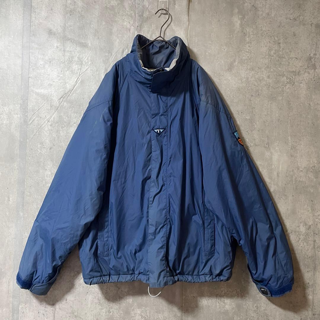 Burtonバートンスキーウェアスノーボードジャケット紺ネイビー青ブルー刺繍ロゴ