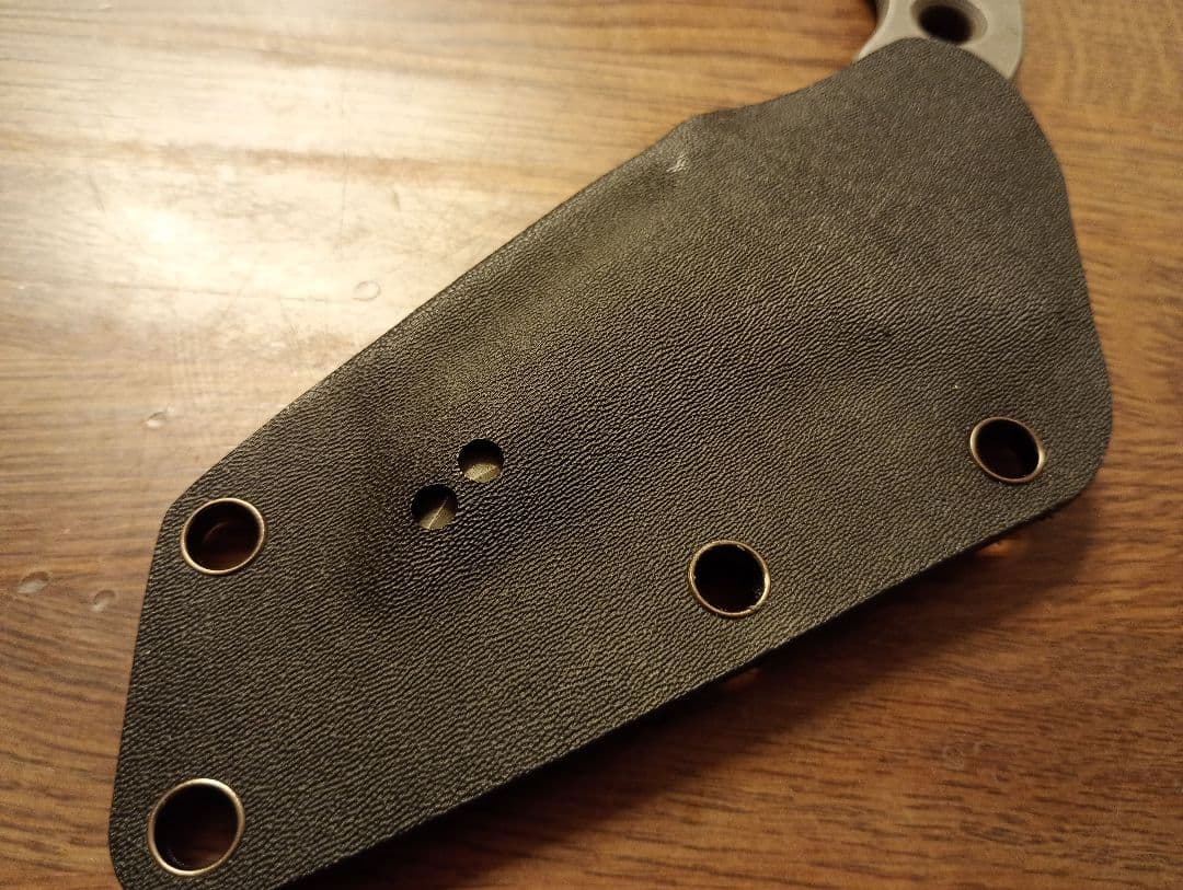 ダミーナイフ　タントーカランビット　両刃風装飾ベベル