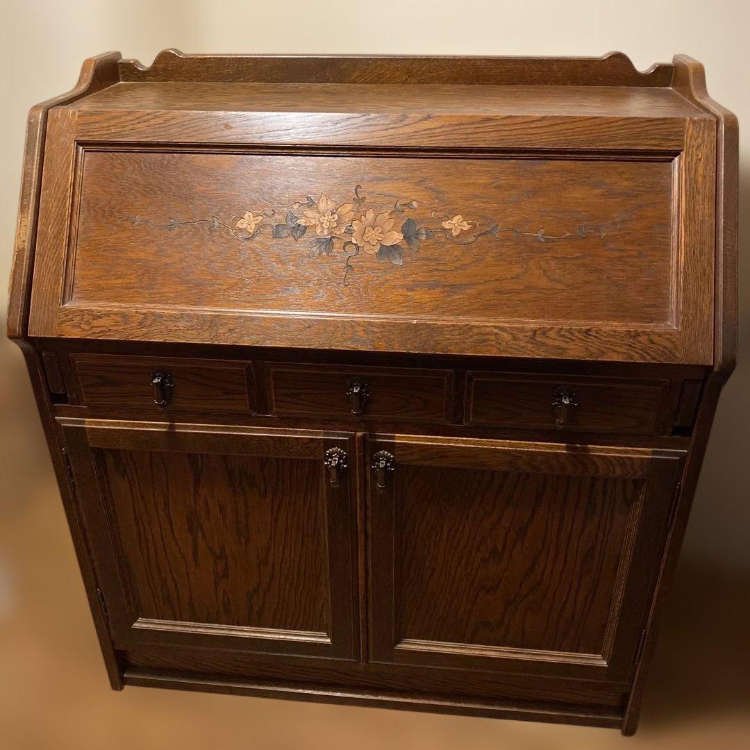 三越家具【ブルージュ】ライティングビューローデスク・ヴィンテージ