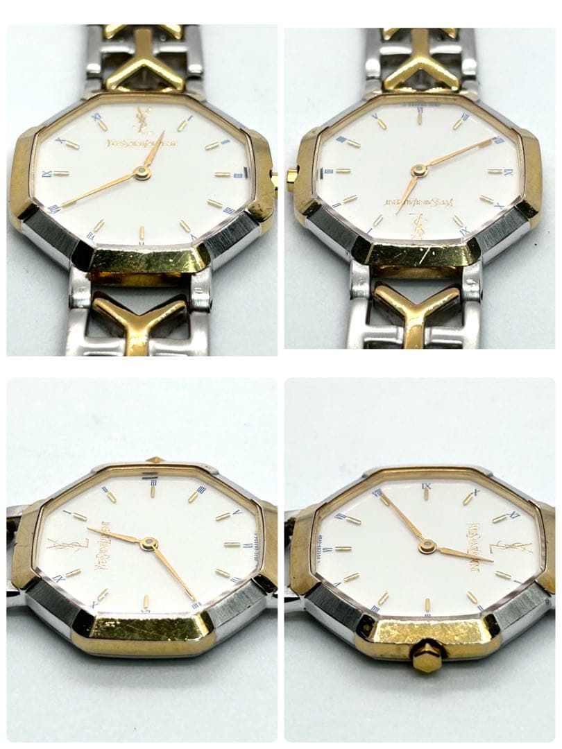【新品電池/稼働品】イヴ・サンローラン 4620-E62135 コンビ クオーツ
