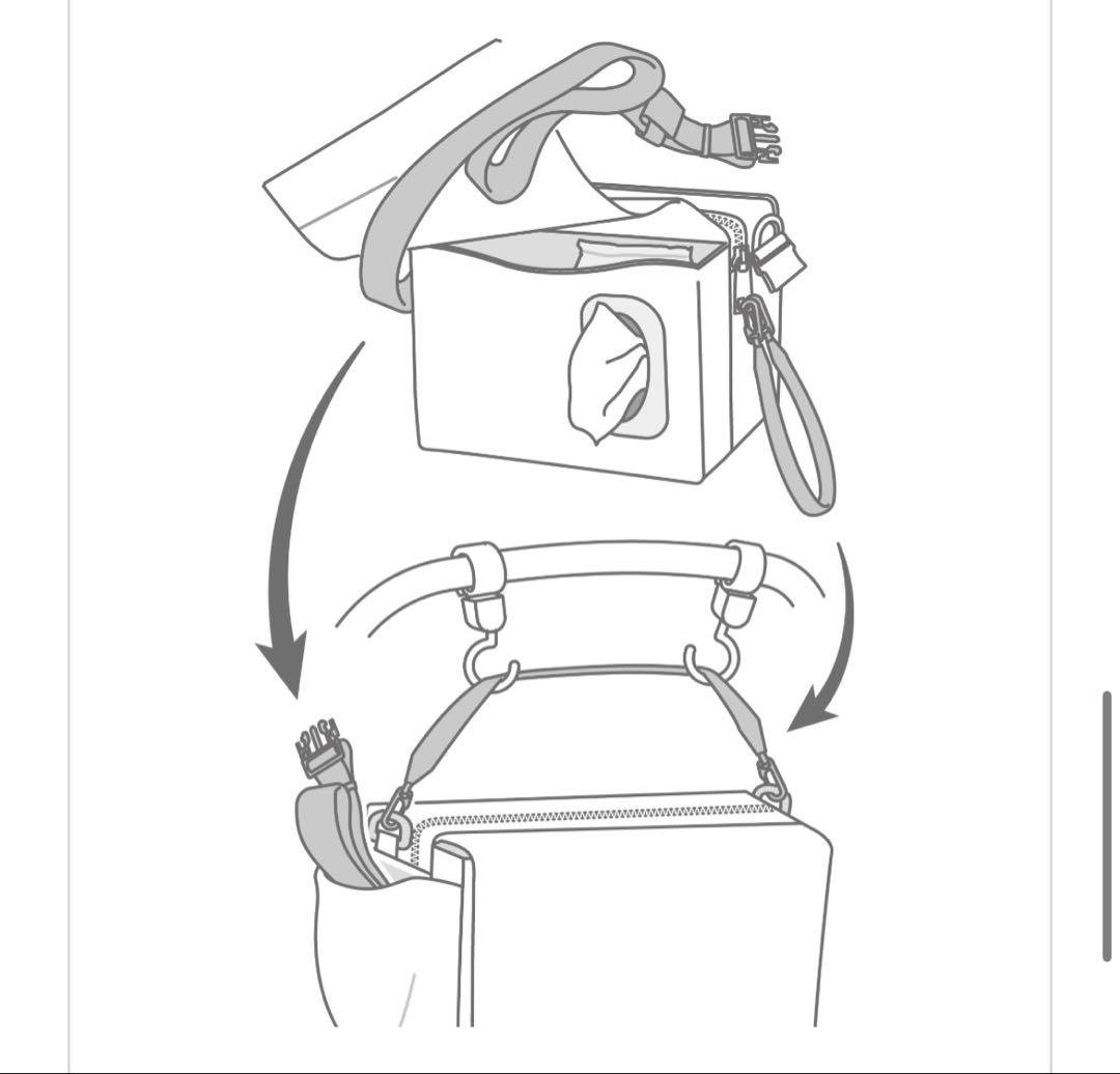 MATO by MARLMARL 防汚ポケット付きワイプスショルダーバッグ