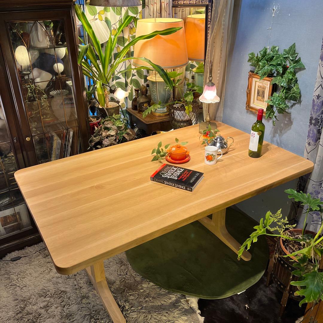 カリモク　オークソリッド　ダイニングテーブル ピュアオーク