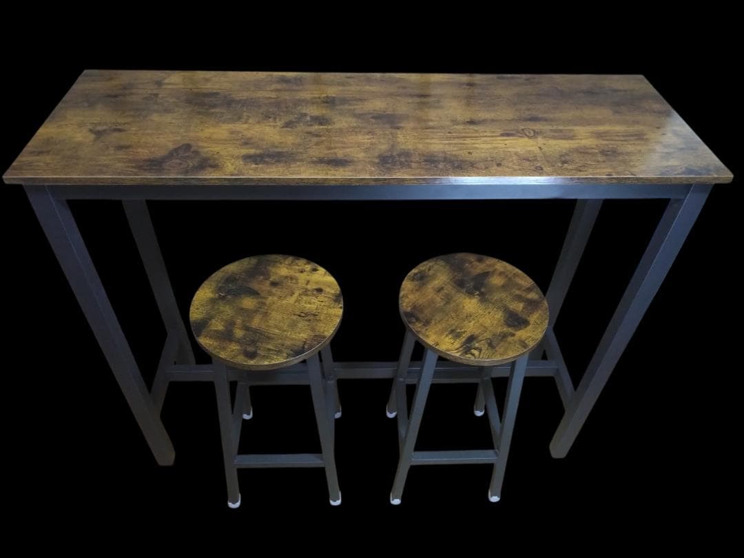 直接取引 VASAGLE Industrial Bar Table Set