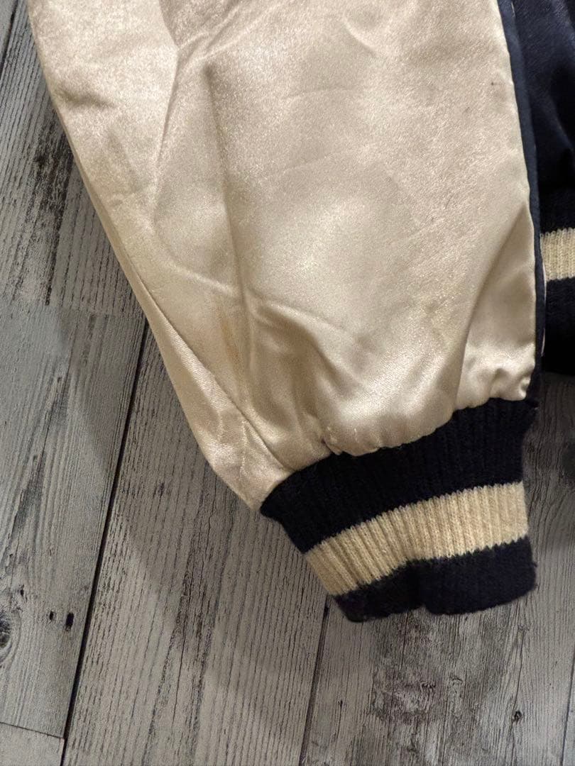 ♦︎ 飛有棲屯 HOUSTON ヒューストン 和柄 中綿 スカジャン　鷹刺繍