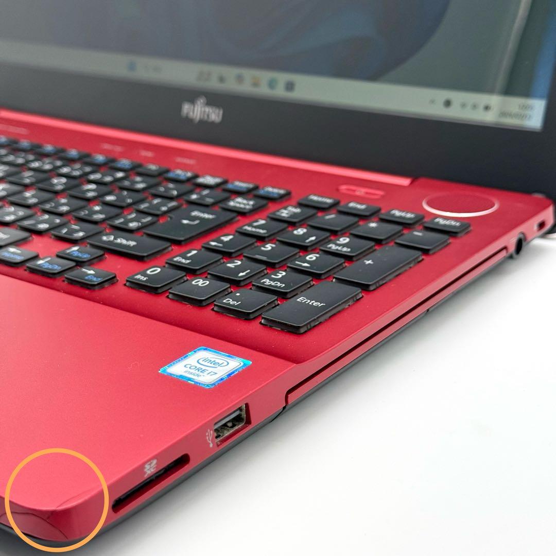 富士通ノートPC i7 16GB 新品SSD512 Blu-ray 11pro