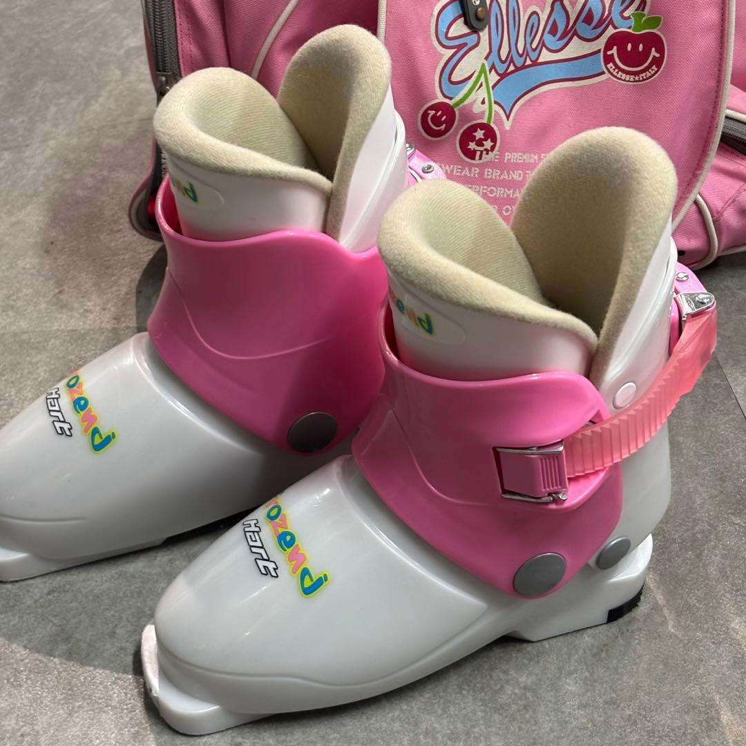 Hart ジュニアスキー 110cm 女の子 ブーツ ストック ハート 札幌