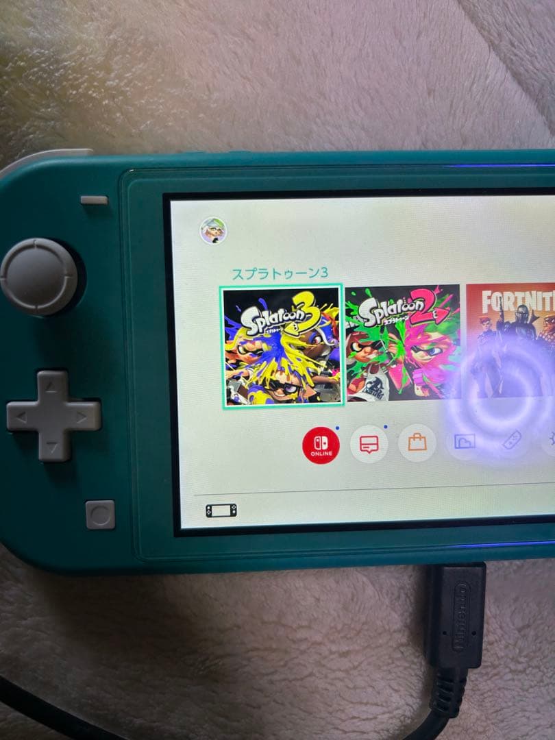 Nintendo Switch Lite ターコイズ 美品　スプラトゥーン3内蔵