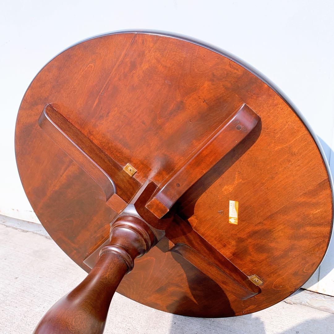 【希少家具】松本民芸家具 円卓 円形 無垢材 彫刻 テーブル