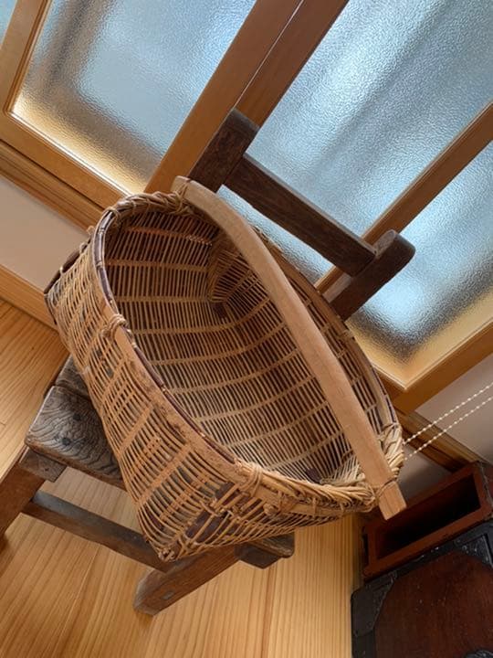アンティーク　骨董　カゴ