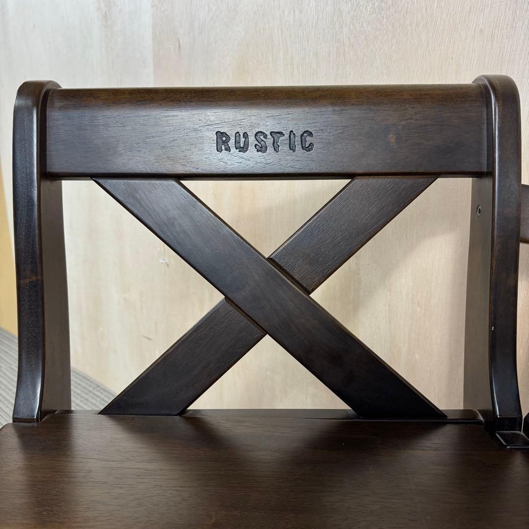 カリモク ルスティック コーナーベンチチェア たのメル便 引き取り値引き有り