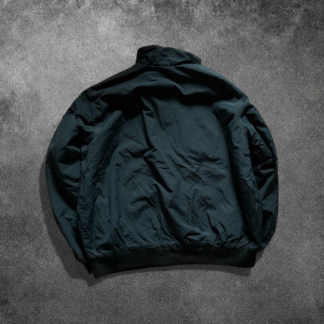 00s L.L.Beanウォームアップジャケットダークグリーン裏地フリースO78