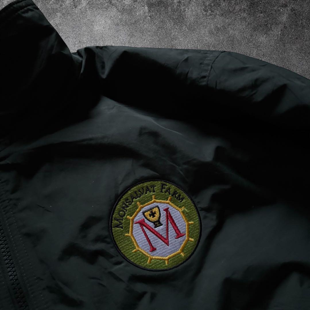 00s L.L.Beanウォームアップジャケットダークグリーン裏地フリースO78