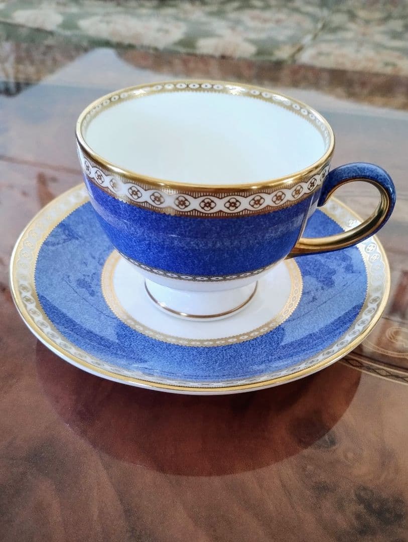 【美品】ウェッジウッド　 ユーランダーパウダーブルー ４点セット