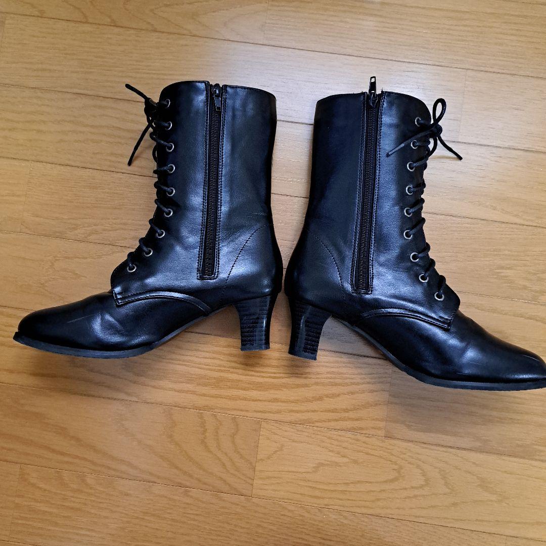 ブーツ23.5付き卒業式袴150(紐下丈87cm)着付小物一式髪飾り付