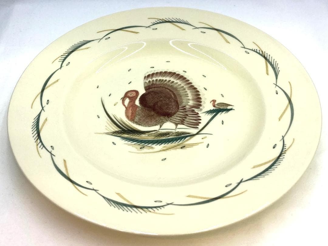ターキー 七面鳥 ディナープレート【超レアパターン】英国製手描 スージークーパー