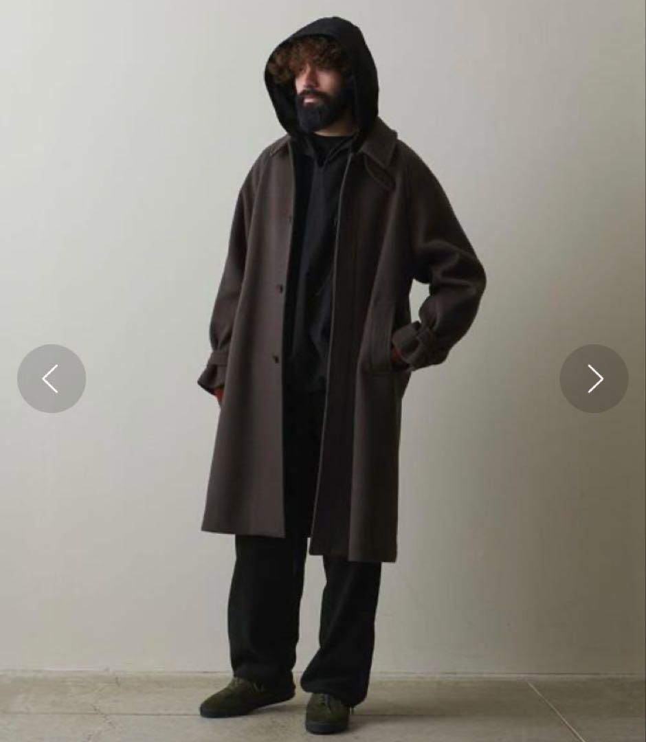 ＜Steven Alan＞ ウール バックサテン バルマカーン コート　Mサイズ