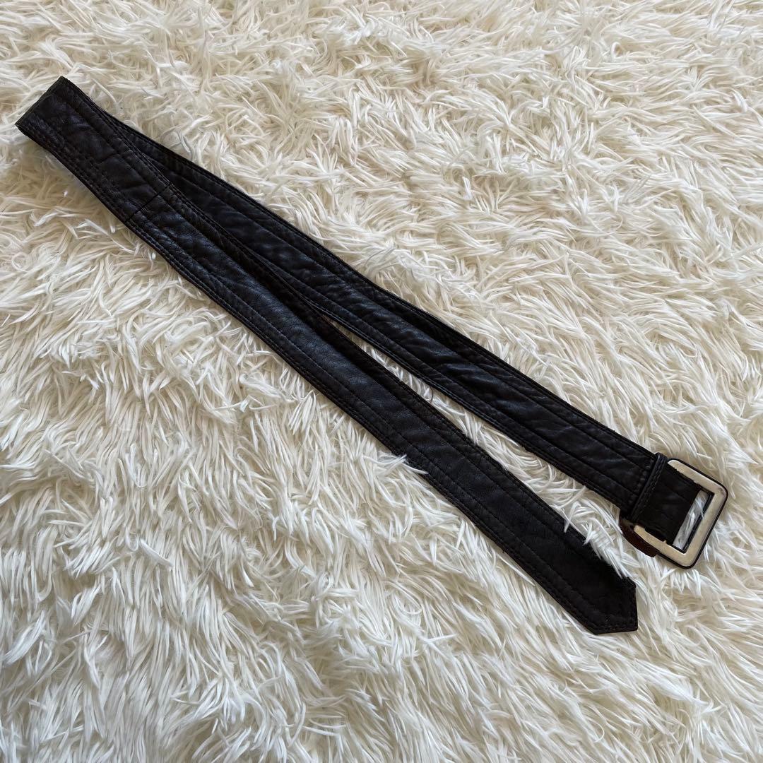 ロング丈　トレンチコート　ダブル　本革　大きいサイズ　ダークブラウン