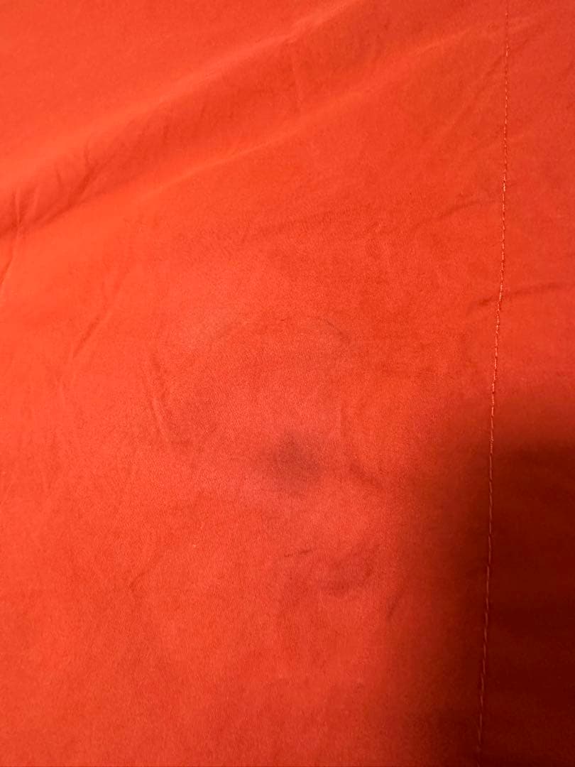 オレンジ フード付きレインコート サイズ48