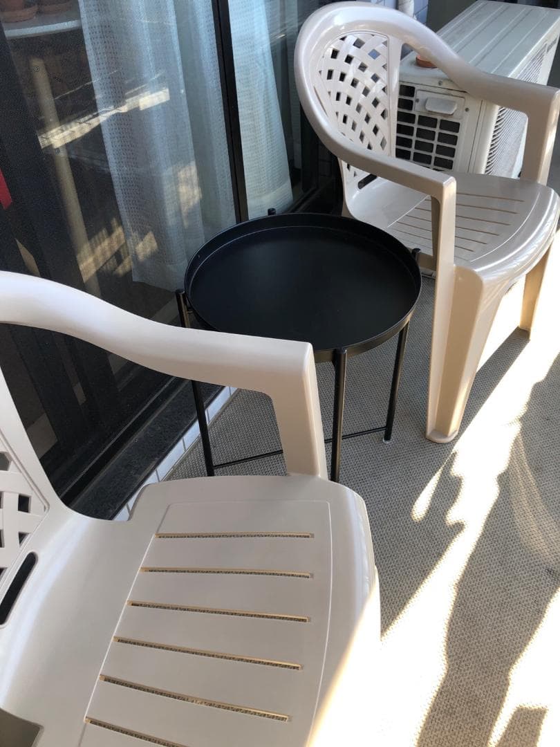 2段 トレイシンプルエレガント丸型 サイドテーブル