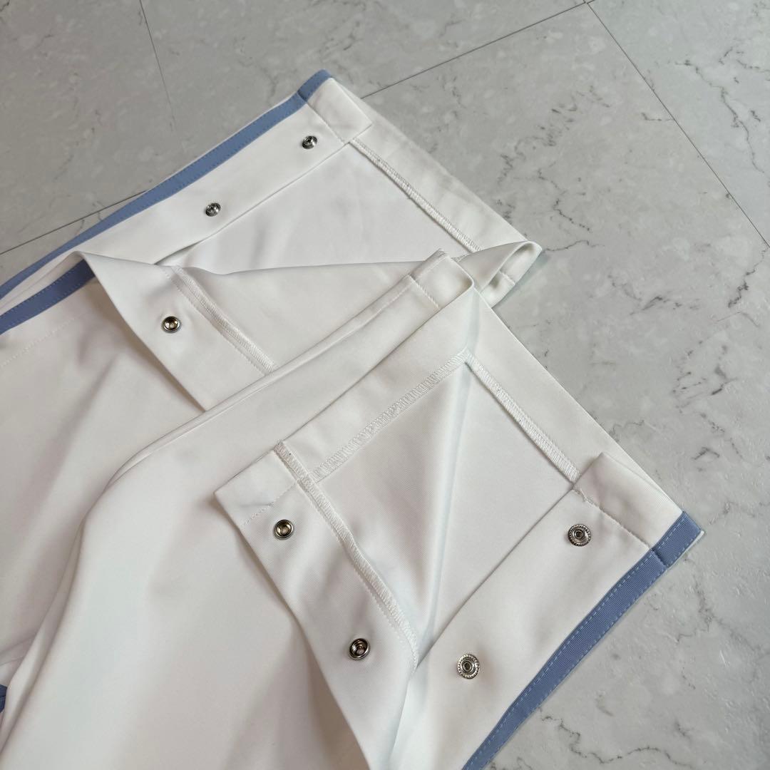 REFLEM セットアップ BIG切替ジャージ パンツ F ホワイト 水色