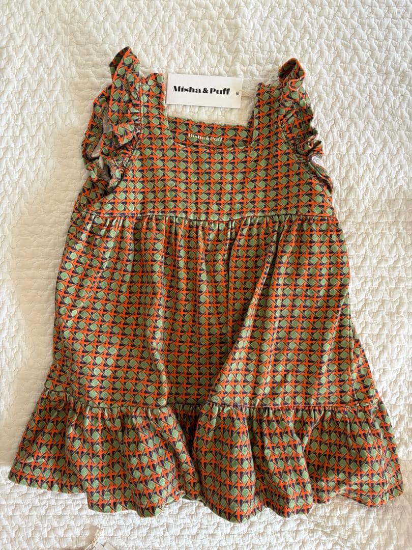 ワンピース Misha&Puff Ruffle Sleeve Dress 4Y