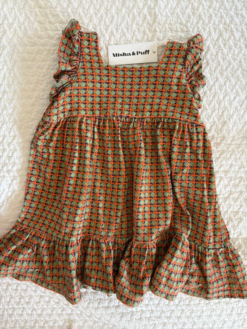 ワンピース Misha&Puff Ruffle Sleeve Dress 4Y