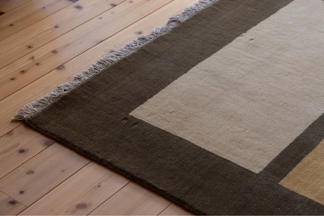 ギャッベ 150×200 a.depecheオリジナル ウール ラグ