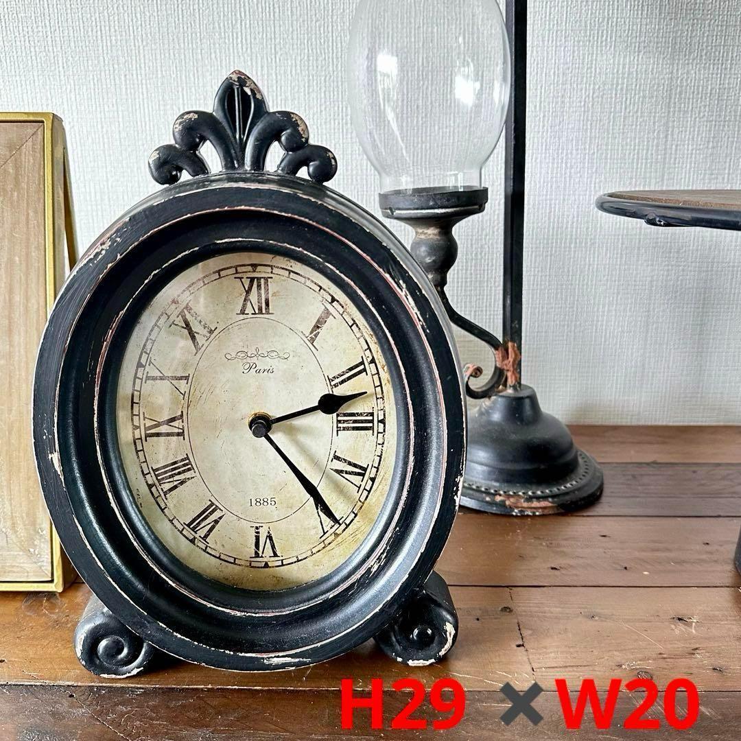 アンティーク風3点セット コンポート ケーキスタンド　置時計 キャンドルスタンド