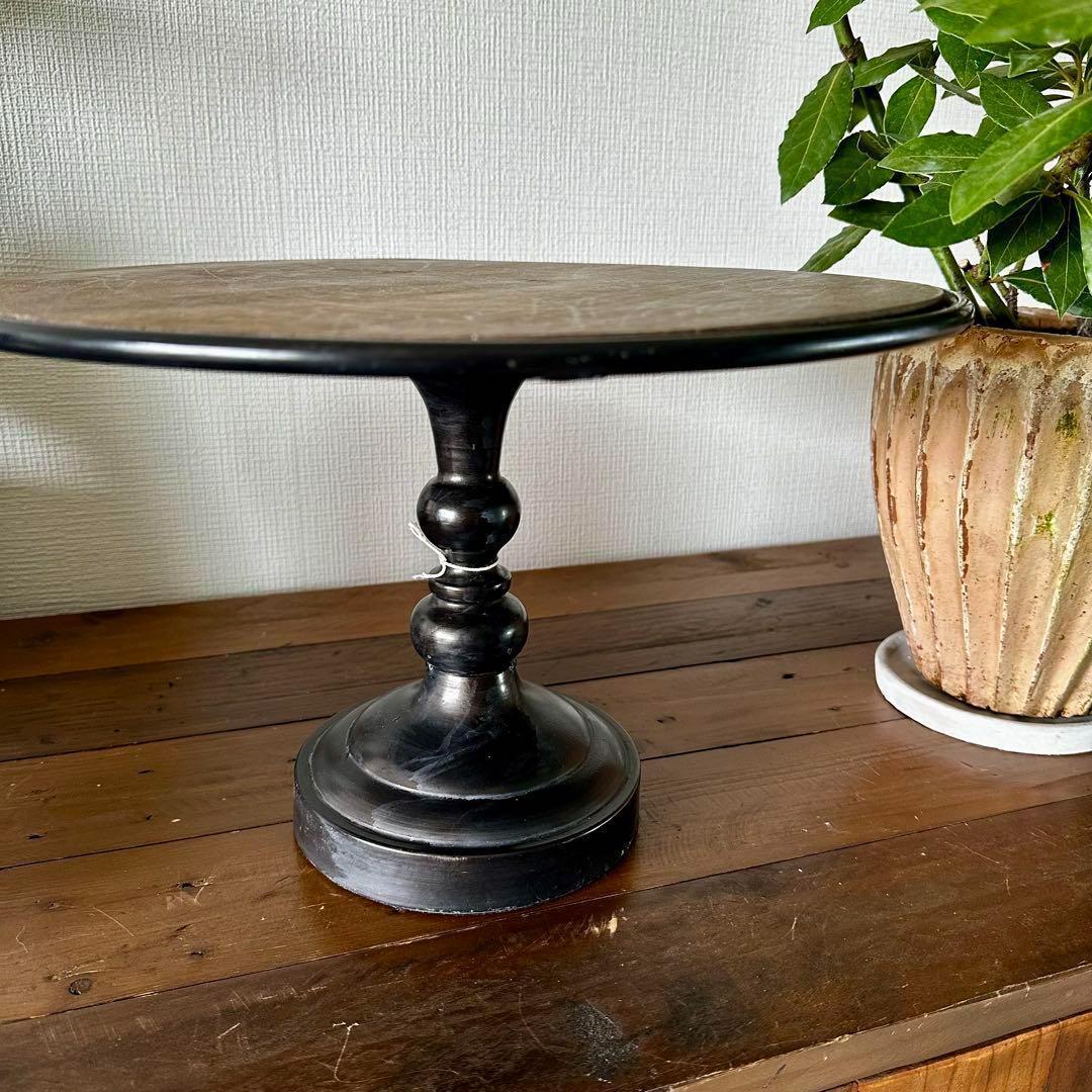 アンティーク風3点セット コンポート ケーキスタンド　置時計 キャンドルスタンド