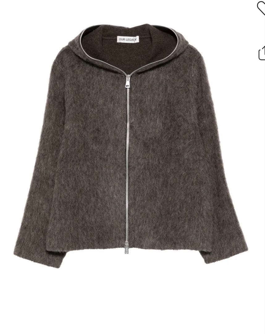 トップス Our Legacy mohair full zip hoodie size46
