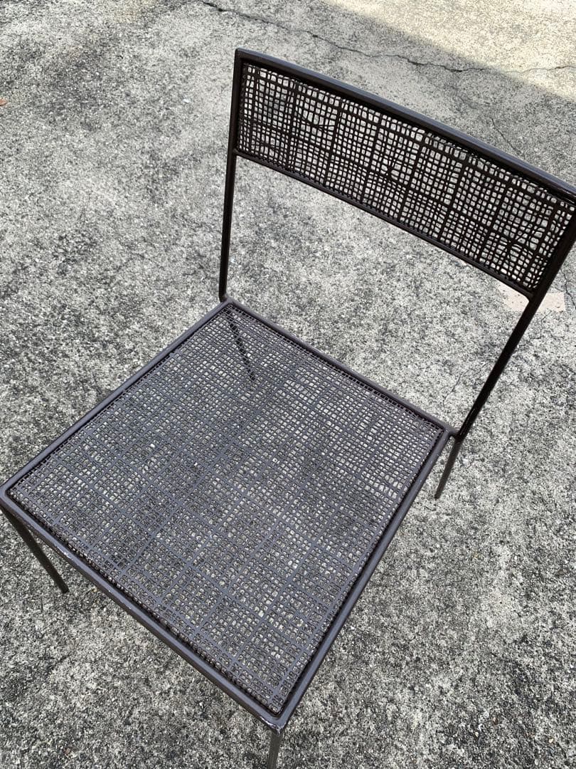 インダストリアル ヴィンテージ メッシュチェア アイアン